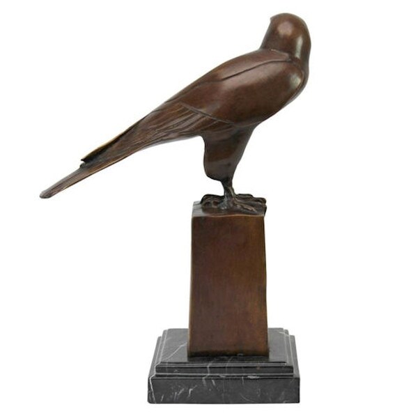 falconry Noble Falcon Quality Lost Wax Bronze Statue Fine Art Sculpture